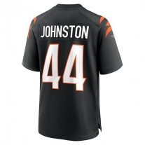 C.Bengals #44 Clay Johnston Black Game Jersey Stitched American Football Jerseys